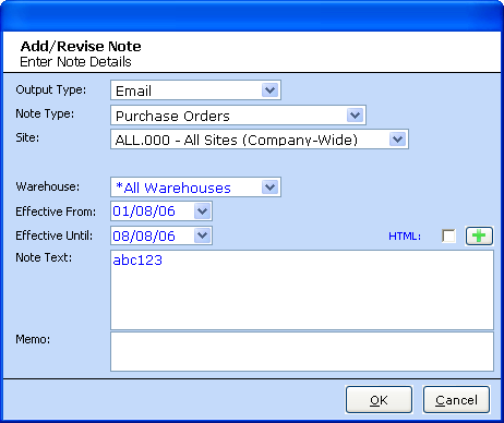 Sys note add